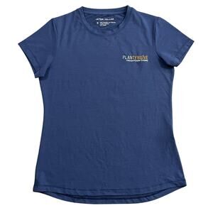 Peter Millar Womens Performance Blue T Shirt Size Small (company logo)